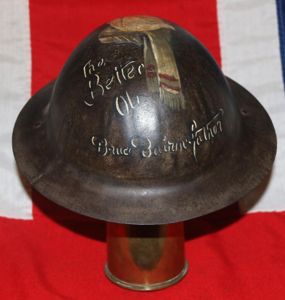 A Superb, Original, WW1 British Brodie 'Tommy' Combat Helmet. Veteran …
