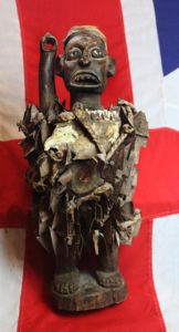 An Absolutely Superb Esoteric Antique Witchcraft Fetish Statue. An African …