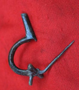 Original Ancient Imperial Roman 'Cross-bow” Fibula Bronze Toga Pin Military …