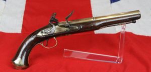 A Beautiful 18th Century, London Marked, 1770's Brass Flintlock Blunderbuss …