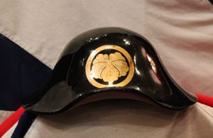 A Beautiful Edo Period Batojingasa Samurai Horserider's War Hat