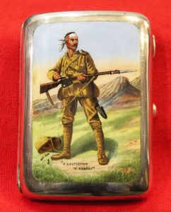 Fabulous Solid Silver & Enamel, Cigarette Case of Rudyard Kipling's, …
