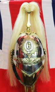 A Wonderful, Original, Antique Victorian Helmet of the 6th Dragoons …