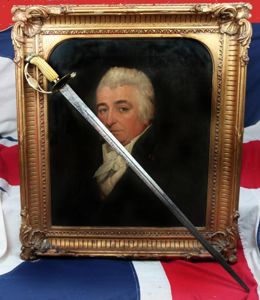 A Personalised & Named Naval Sword of an 1804 Naval …