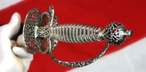 A Magnificent 18th Century Silver Hilted Small Sword with Colichmarde …