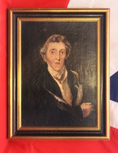 19th Century Oil Portrait of Arthur Wellesley, 1st Duke Of …