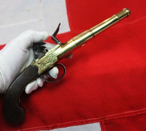 A Stunning Mid 18th Century Ship's Captain Brass Cannon Barrel …