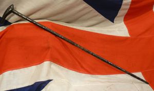 A Stunning Antique, 19th Century, Colonial Walking Stick of Carved …