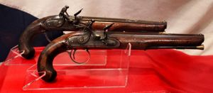 A Very Fine Pair of Cased 1800's English, Historical, Rifled …