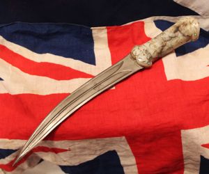 A Stunning, Moghul Indo Persian Khanjar Dagger, With Carved Jade, …