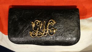 A Scarce, Black Leather, Victorian Gloucestershire Yeomanry Cavalry Ammunition Cross-Belt …