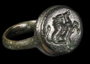 A Fabulous & Rare Original Imperial Roman Gladiator's Bronze Ring, …