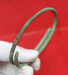 A Most Fabulous, Large, Ancient Bronze Coiled Serpent Armilla or …