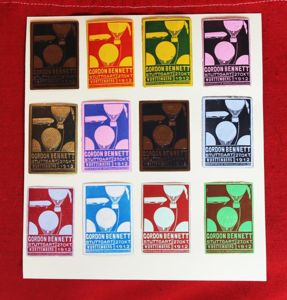 Germany 1912 Gordon Bennett Zeppelin Airship Flight, 12 Poster Vignette …