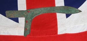 Archaic Zhou Dynasty Bronze Halberd or 'Ge' of a Zhou …
