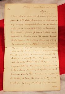 Important & Historical Letter From Vice Admiral Hood Aboard HMS …