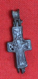 An Original Good Size, Ancient Roman Bronze Encolpion Cross, Likely …