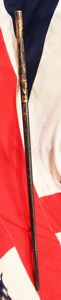 A Most Rare Victorian Constabulary Or Beadle's Walking Stave Quarter-Staff.