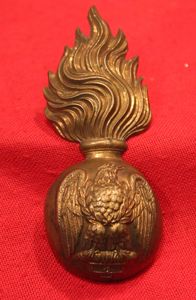 Princess Victoria's (Royal Irish Fusiliers) OR's fur cap grenade circa …
