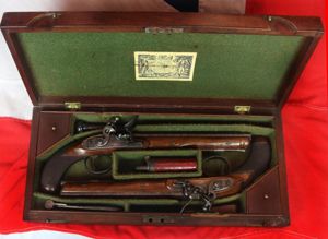 An Extra Fine Condition Classic, Cased Pair of Late 18th …