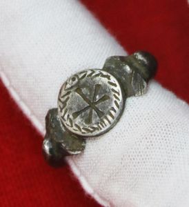 A Stunning Rarity, A Solid Silver Roman Military Ring, Possibly …