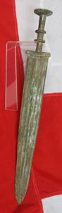 A Rare, Archaic Chinese Warrior's Bronze & Tinned Jian Sword, …
