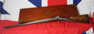 A Simply Fabulous, Cased, Double Barrelled Percussion Sporting Gun by …