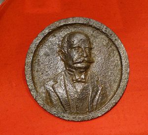 A Cast Iron Plaque of Graf Von Zeppelin The Pioneer …