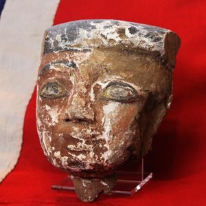 A Fabulous Original Egyptian Carved Wooden Mummy Mask 25th to …