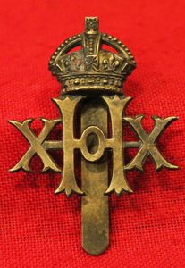 A Most Scarce Edward VIIth 20th Hussars Cap Badge, Used …