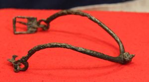 A 1200's Old Knight's Prick Spur, Still With Buckle From …