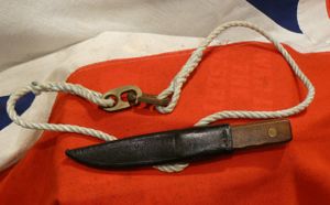 A Vintage Original Royal Naval Issue Deck Knife By Nowill …