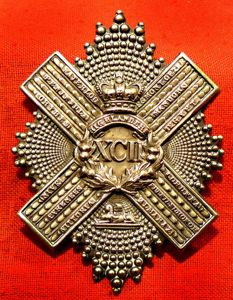 A Very Good Victorian 92nd Gordon Highlanders Silver Cross Belt …