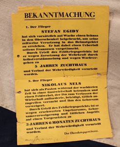 Fascinating German WW2 Public Notice Poster Regarding Two Luftwaffe Flyers. …
