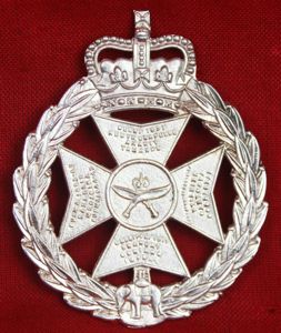 Royal Gurkha Rifles, Pouch Belt Badge & Plate - Silver …