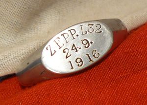 A Piece Of Zeppelin Air Ship, The L32 Shot Down …