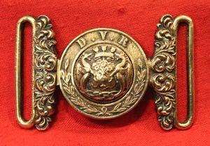 A Most Rare Victorian Waist Belt Buckle of The Dundee …