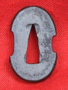 An Edo Period, 1603 -1867 Tanto Tsuba, Tetsu With Silver …