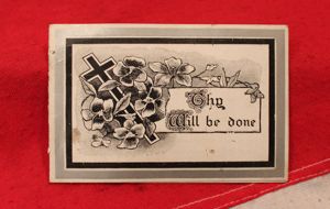 An R.101 Airship Catastrophe Crash Memorial Service Card