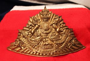 A Good & Scarce, Victorian, 12th Lancers Helmet Plate With …