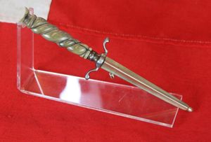 A Very Fine Rare Gambler's Dirk cum Boot Knife, Carved …