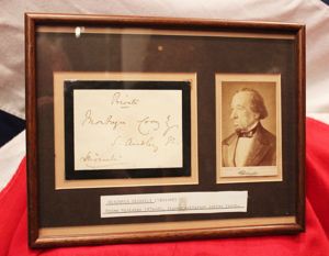 A Superb Historical Political Collectable, an Autograph of Benjamin Disreali, …