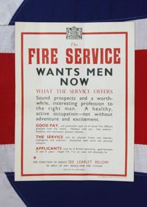 An Original King George VIth Fire Service Recruitment Poster By …