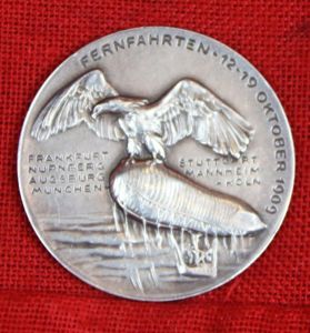 A Very Rare, Solid Silver, Long Distance Flight, Aeronautical Medal, …