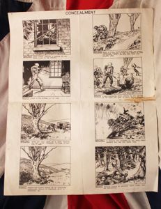 A Rare and Original British WW2 'Concealment' Instructional Poster for …