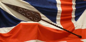 A Beautiful Antique African Tribal Art Carved Paddle-Spear Possiblt From …