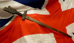 A Good & Rare Antique, Malaysian, Kampilan Long Sword. A …