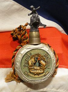 A Fabulous Imperial German Air Service Flask & Cigarette Case