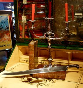 A George IIIrd Campaign Sheffield Plate Candelabra of Col. 10th …