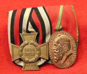 A Scarce Kingdom of Bavaria WW1 Medal Pair. A 1905 …